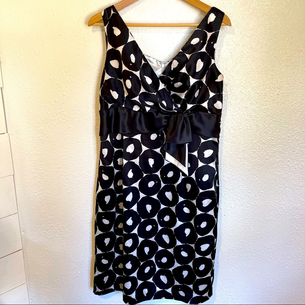 Black & White ,Sandra Darren Dress, size 12,Geometric,silky